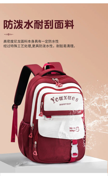 Waterproof Children School Backpack School Bags Girls Kids Schoolbag Primary Middle School Backpack Travel Student Book Bag