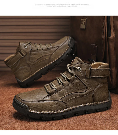 Loafers Ankle Boots Male Sneakers Sports and Leisure Casual Sneaker Leather Shoes Men's Casual Shoes Work Boots for Men Fashion