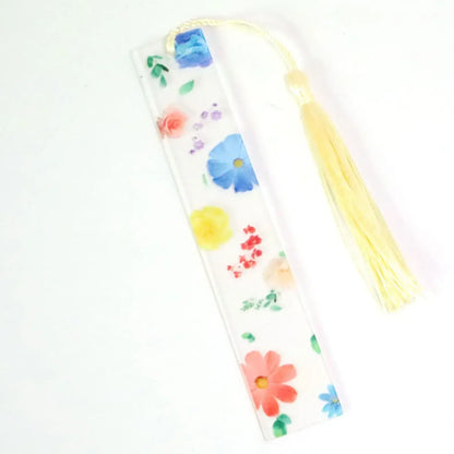 1pc Flower Bookmark Transparent Daisy Epoxy Resin Book Marker Floral Page Marker For Best Friends Back To School Back To School