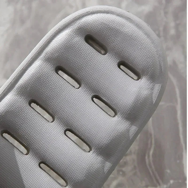 Men Bathroom Slippers Women Home Slipper Non-slip Water Leaky Slippers Couples Beach Flip Flop Comfortable Soft Sole Slides