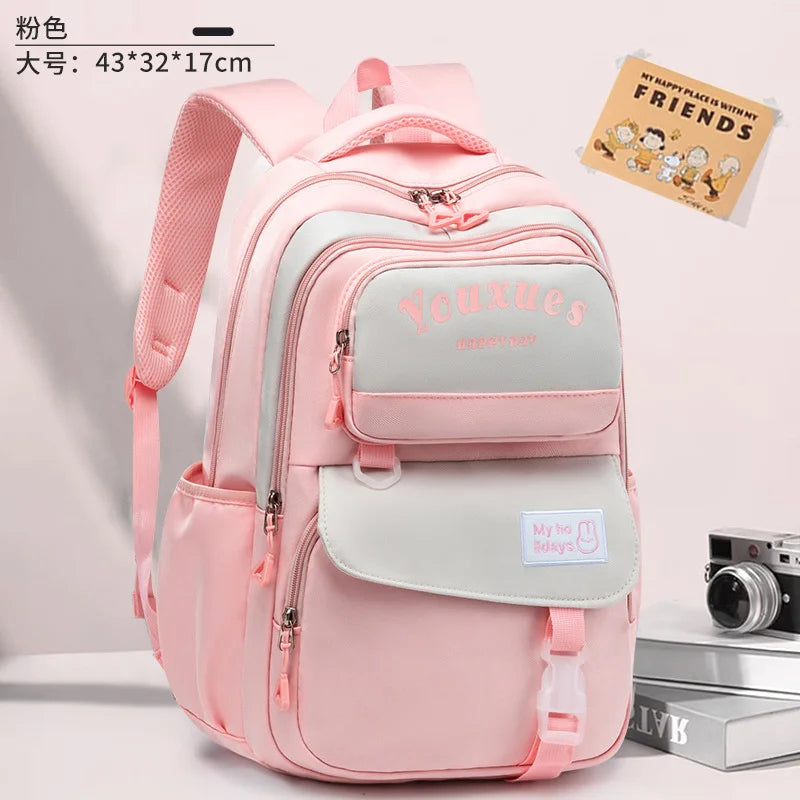Waterproof Children School Backpack School Bags Girls Kids Schoolbag Primary Middle School Backpack Travel Student Book Bag