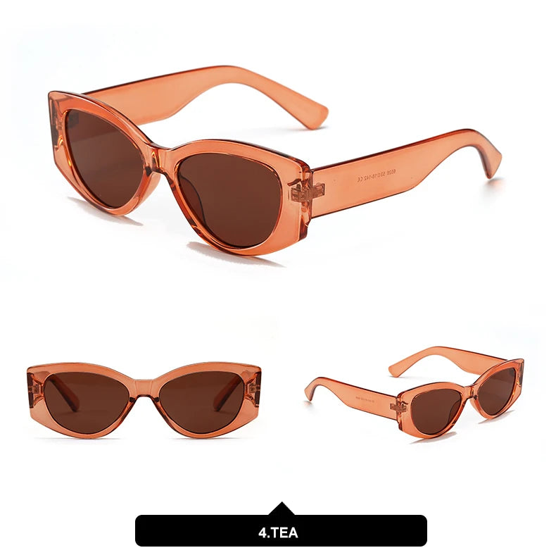 DDDLONG Retro Fashion Cat Eye Sunglasses Women Men Sun Glasses Classic Vintage UV400 Outdoor D338