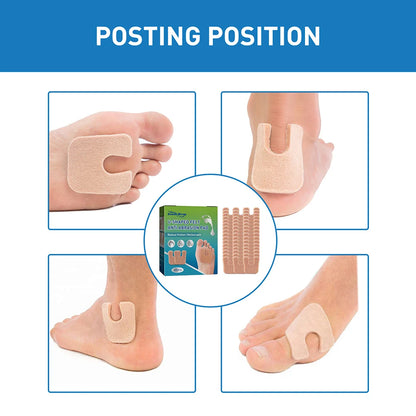 48pcs Anti-Callus Foot Cushion Soft Comfortable U-Shaped Felt Callus Pads Friction Reduction Pain Pressure Relief Foot Care