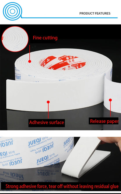 Thickened EVA Foam Double-sided Adhesive Strong Mounting And Fixing Pad Sound Insulation Waterproof Traceless Tape For Vehicle