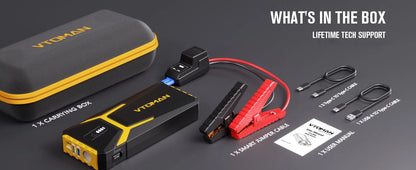 VTOMAN Power Bank 20000mAh Jump Starter Portable Charger Car Booster 4500A Auto Starting Device Emergency Car Battery Starter