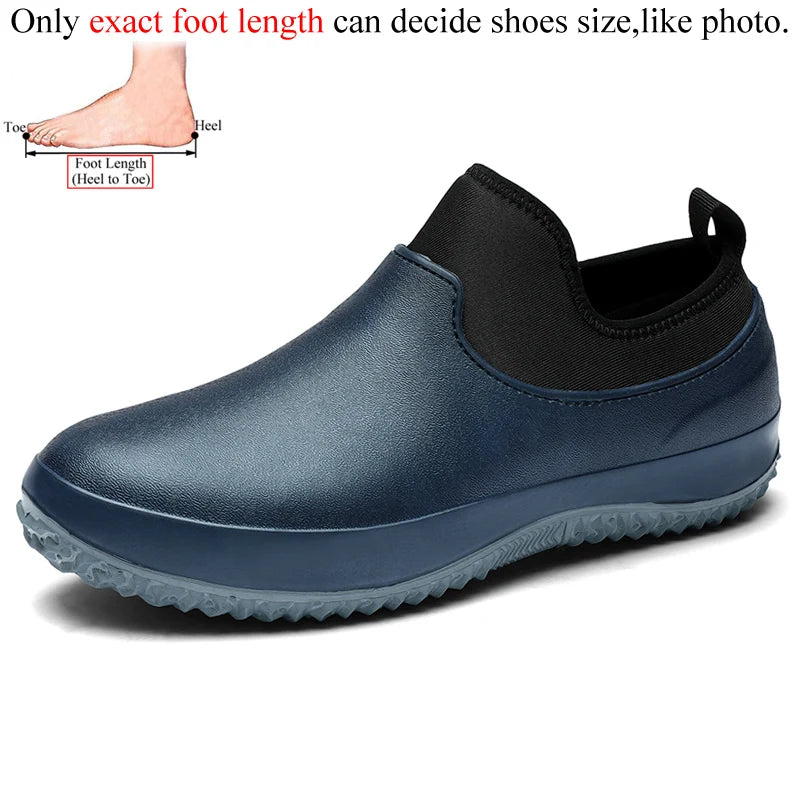 Chef Shoes For Men Kitchen Working Garden Shoes Clogs Nonslip Waterproof Plus Big Size 47 48