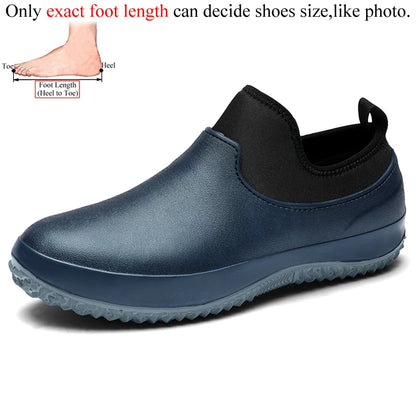 Chef Shoes For Men Kitchen Working Garden Shoes Clogs Nonslip Waterproof Plus Big Size 47 48