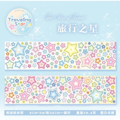 MINKYS Bubble Star Decorative Stickers Tapes Packing Tape Back to School Stationery Accessories Supplies
