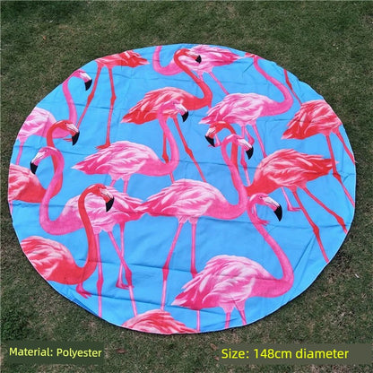 Beach Towel Seaside Beach Mat Sand-Proof Mat Portable Ultra-Light Beach Net Red Decorative Cloth Outdoor Sunscreen Shawl Quick-Drying