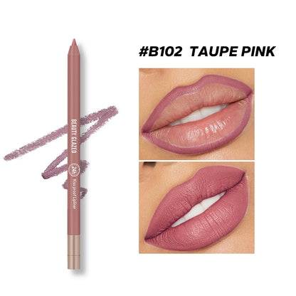 BEAUTYGLAZED 10 colors matte lip glazes do not fade easily non-stick cup lasts 24 hours for a glazed nude lipstick pen