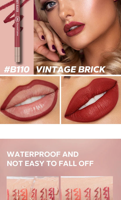 BEAUTYGLAZED 10 colors matte lip glazes do not fade easily non-stick cup lasts 24 hours for a glazed nude lipstick pen