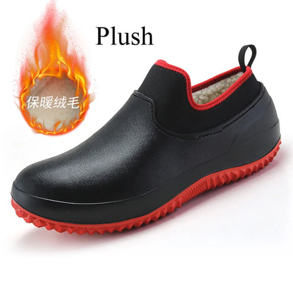 Chef Shoes For Men Kitchen Working Garden Shoes Clogs Nonslip Waterproof Plus Big Size 47 48