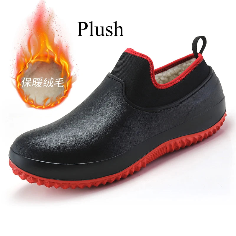 Chef Shoes For Men Kitchen Working Garden Shoes Clogs Nonslip Waterproof Plus Big Size 47 48
