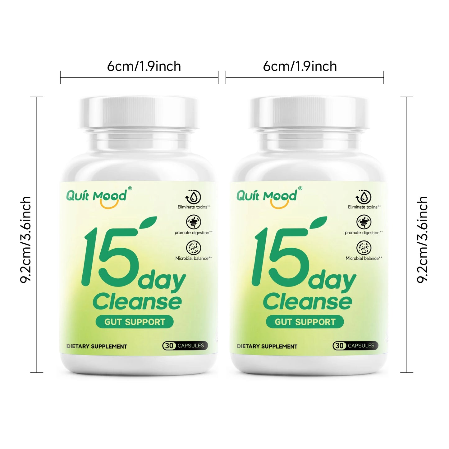 15 day cleanse gut detox 30 capsules Healthcare Dietary Edible Supplement Fitness