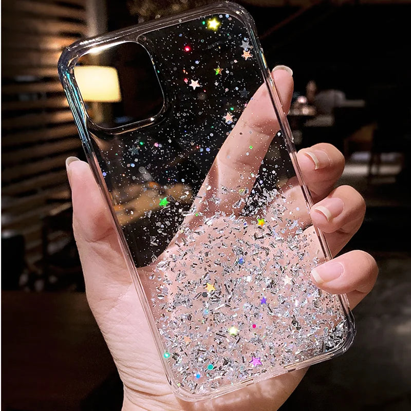 Soft Full Cover For redmi A1 redmiA1 Back cover CAPA Bling Glitter Phone Case For xiaomi redmi A1 A 1 1A