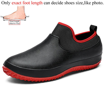 Chef Shoes For Men Kitchen Working Garden Shoes Clogs Nonslip Waterproof Plus Big Size 47 48