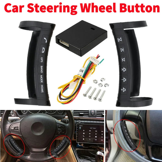 Universal Car Steering Wheel Control Multi-function Button Car Navigation DVD Player GPS Radio Remote Control Wireless 6 Button