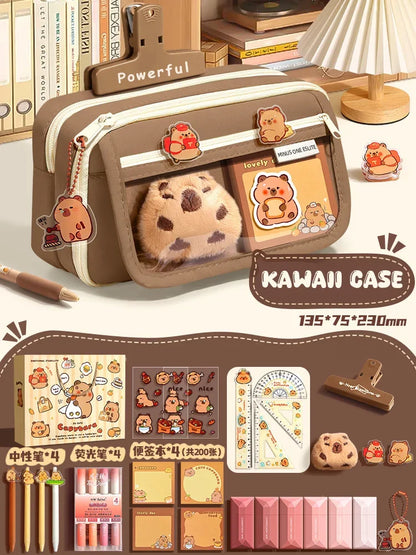 Back To School Supplies Set Cute Pencil Case For Girls Aesthetic Stationery Return To Classes Useful Accessories Scholar Kit
