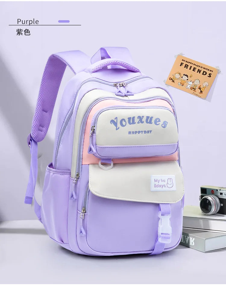 Waterproof Children School Backpack School Bags Girls Kids Schoolbag Primary Middle School Backpack Travel Student Book Bag