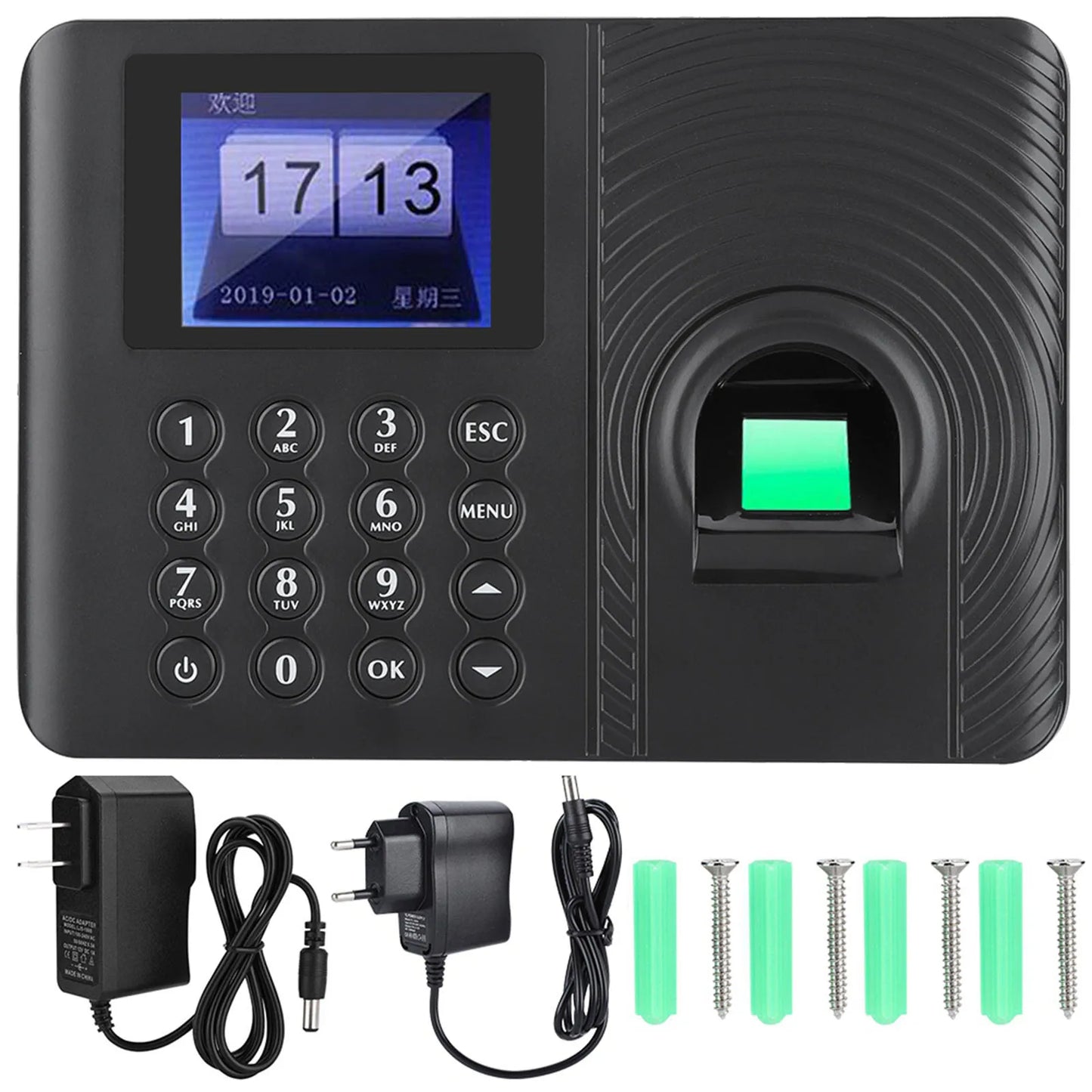 Biometric Fingerprint Time Attendance Recorder Recognition Device Access Control Time Attendance Fingerprint Time Attendance