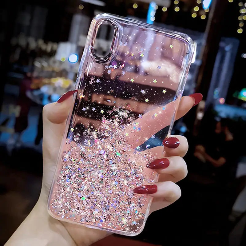 Soft Full Cover For redmi A1 redmiA1 Back cover CAPA Bling Glitter Phone Case For xiaomi redmi A1 A 1 1A