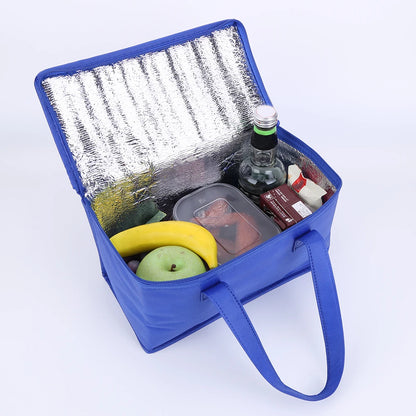 Portable Lunch Bag Picnic Bag Food Thermal Bag Drink Carrier Insulated Bag Beer Delivery Bag for Beach Picnic Road Trip Travel