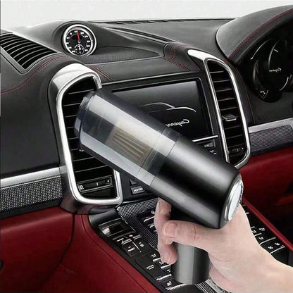 1pc120W High Power Wireless Vacuum Cleaner Dual Use for Home and Car Powerful Vacuum Cleaner Black