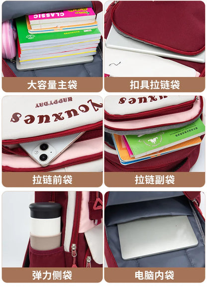 Waterproof Children School Backpack School Bags Girls Kids Schoolbag Primary Middle School Backpack Travel Student Book Bag
