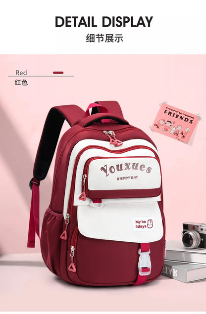 Waterproof Children School Backpack School Bags Girls Kids Schoolbag Primary Middle School Backpack Travel Student Book Bag