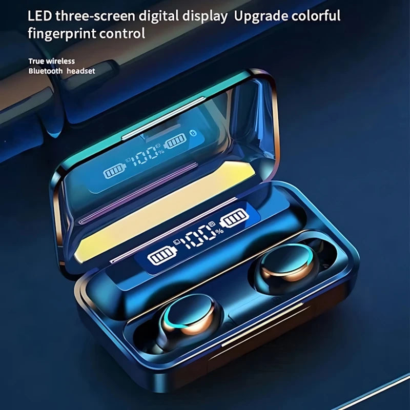 NEW F9 Upgrade TWS Bluetooth Earphones Wireless Headphone 9D Stereo Sports Waterproof Earbuds Headset With Microphone For Xiaomi