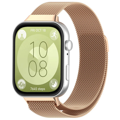 Milanese Loop Strap For Huawei Watch Fit 3 4 4Pro Magnetic Statinless Steel Band Metal Bracelet For Huawei Fit4 4Pro Fit3 Correa