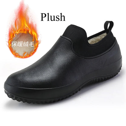 Chef Shoes For Men Kitchen Working Garden Shoes Clogs Nonslip Waterproof Plus Big Size 47 48