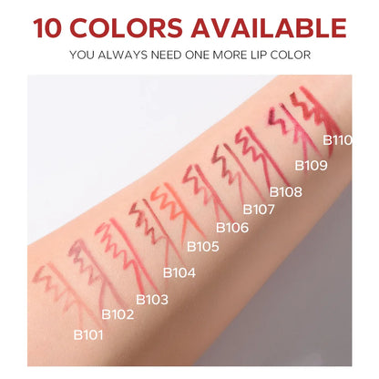 BEAUTYGLAZED 10 colors matte lip glazes do not fade easily non-stick cup lasts 24 hours for a glazed nude lipstick pen
