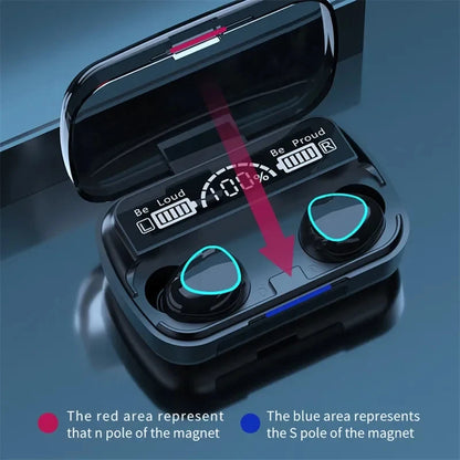 TWS M10 Wireless Bluetooth Headphones LED Display With Charging Box 9D Stereo In-Ear Sports Earphone Bluetooth Headset for Phone