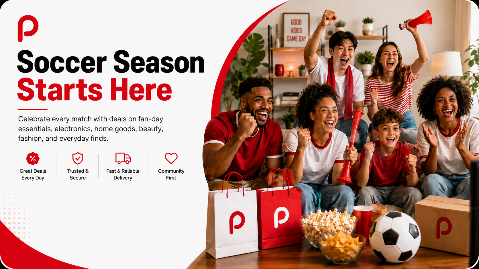 Soccer Season Starts Here campaign banner for Papsoo