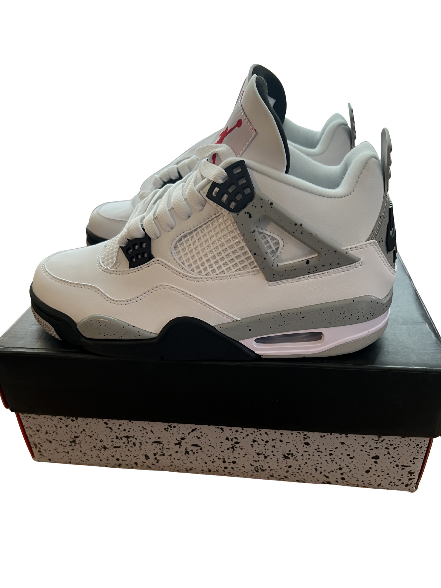 Air Jordan 4 Retro NRG Men's White Leather Shoes