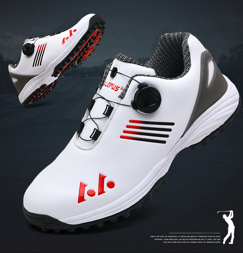 LEFUS Breathable & Comfortable Men's Golf Shoes - Non-Slip, Rotating Buckle Closure for All Seasons