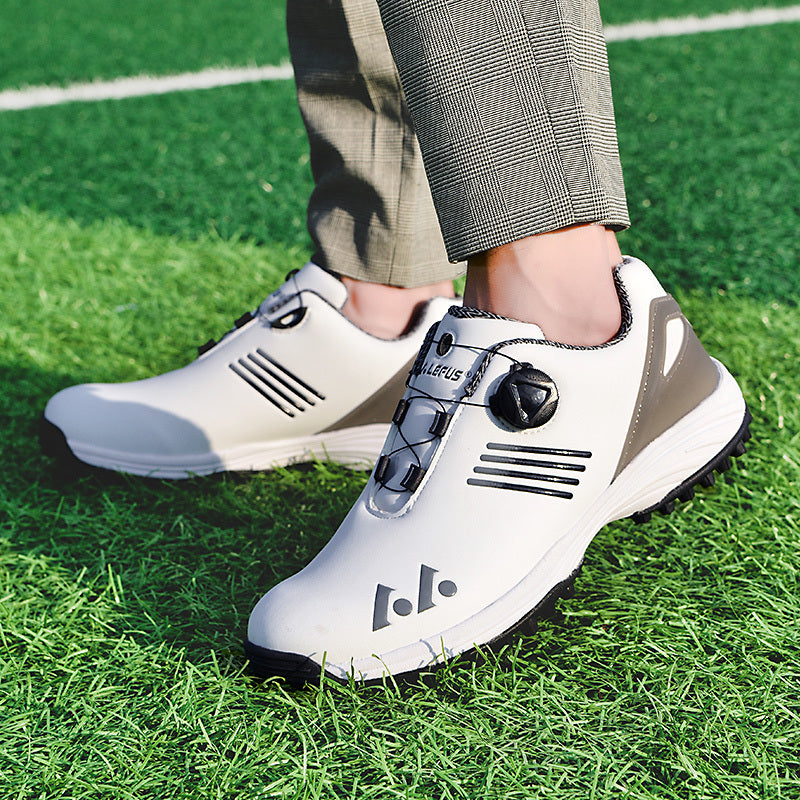 LEFUS Breathable & Comfortable Men's Golf Shoes - Non-Slip, Rotating Buckle Closure for All Seasons