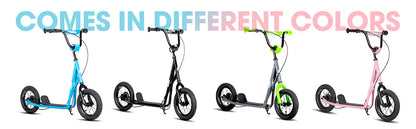 JOYSTAR Kick Scooter for Ages 5-9 Years Old Kids with 12 Inch Front and Rear Wheel, Rear V-Brake and Adjustable Handlebar