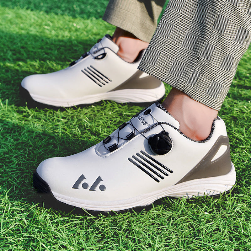 LEFUS Breathable & Comfortable Men's Golf Shoes - Non-Slip, Rotating Buckle Closure for All Seasons