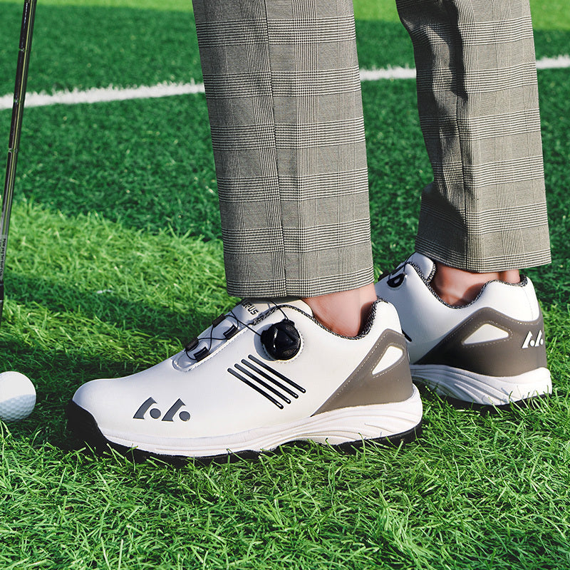 LEFUS Breathable & Comfortable Men's Golf Shoes - Non-Slip, Rotating Buckle Closure for All Seasons