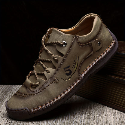 Men's Handmade Stitching Casual Shoes Flats Outdoor Walking Sneakers