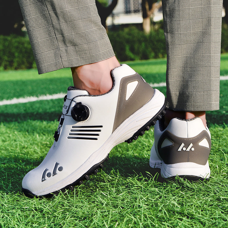 LEFUS Breathable & Comfortable Men's Golf Shoes - Non-Slip, Rotating Buckle Closure for All Seasons
