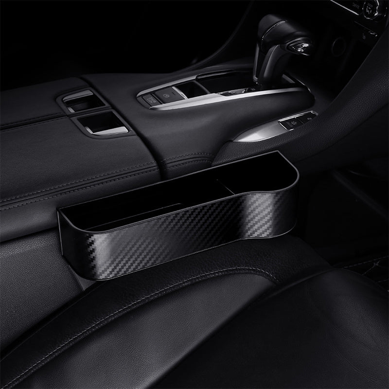 Car Seat Gap Organizer with Cup Holder - Lightweight ABS Storage Box for Console Side Pockets, Front Seat Accessory for Enhanced Organization, Car Storag