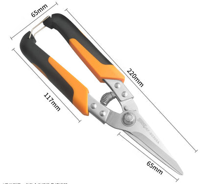 Heavy-Duty Industrial Shears - Professional Scissors & Shears for Cutting Metal Sheets, PVC Pipes, and Tin with Stainless Steel Blades and Ergonomic Handles for Comfortable Grip