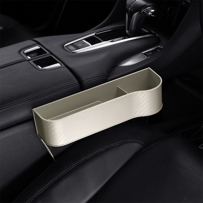 Car Seat Gap Organizer with Cup Holder - Lightweight ABS Storage Box for Console Side Pockets, Front Seat Accessory for Enhanced Organization, Car Storag