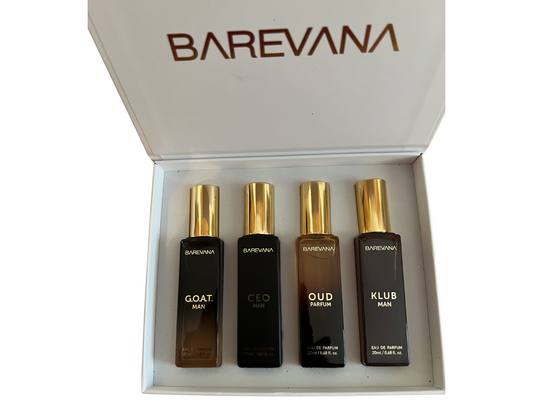 Barevana Luxury Unisex Perfume Gift Set – 4-Piece Collection